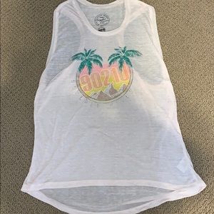 Light Pink “90210” Muscle Tee